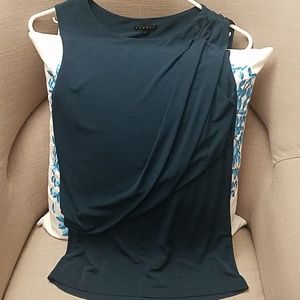 Theory Wrap Sleeveless Blouse